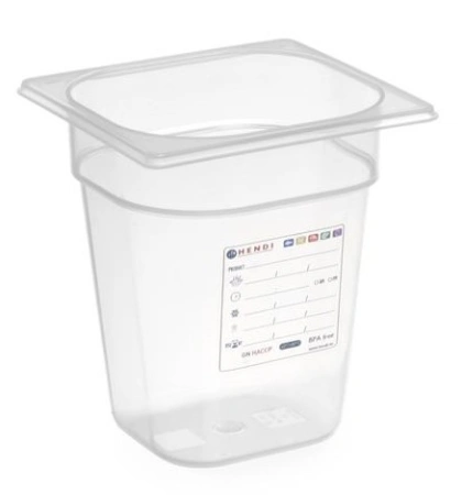 Pojemnik GN HACCP 1/6100mm | Hendi 880470
