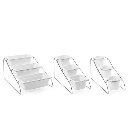 Stojak bufetowy z pojemnikami GN 1/3 z melaminy Pojemnik GN 1/3 | Hendi 561850