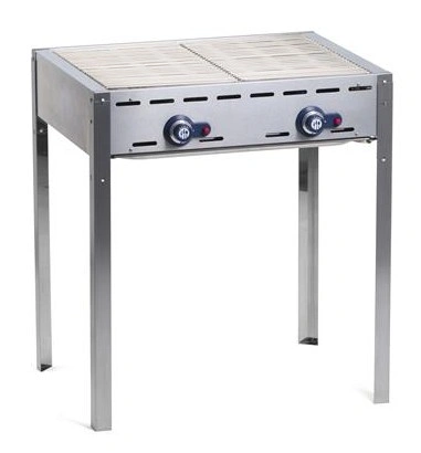 Grill wolnostojący Green Fire 2-palnikowy - moc 11,6 kW