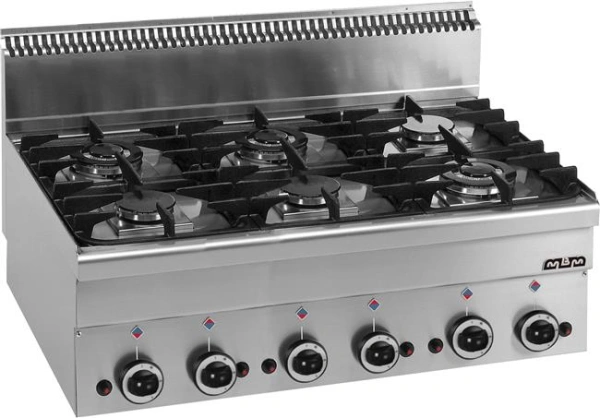Kuchnia gazowa stołowa MBM600 6-palnikowa