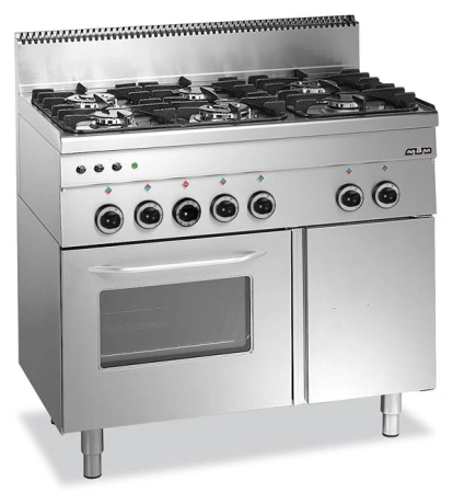 Kuchnia gazowa z piekarnikiem gazowym MBM600 6-palnikowa