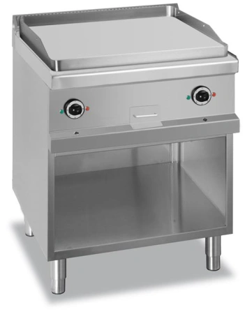 Płyta grillowa na podstawie z trzech stron zamkniętej - elektryczna, gładka, linia 700 Hendi MG7EFTA777L