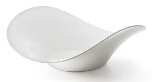 Miska w kształcie fali z melaminy 355x355x(h)123, biała | Hendi 561461