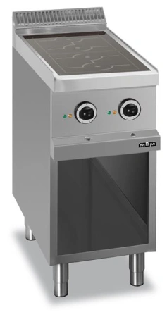 Kuchnia indukcyjna 2-płytowa, na podstawie z 3 stron zamkniętej, linia 700 Hendi MG7EA477I