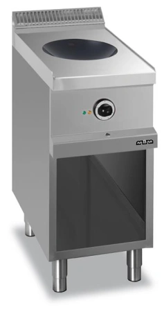 Kuchnia indukcyjna typu WOK, na podstawie z 3 stron zamkniętej linia 700 Hendi MG7EWA477