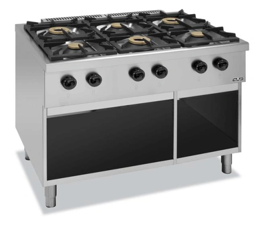 Kuchnia gazowa na podstawie z trzech stron zamkniętej C6SA77G Hendi C6SA77G