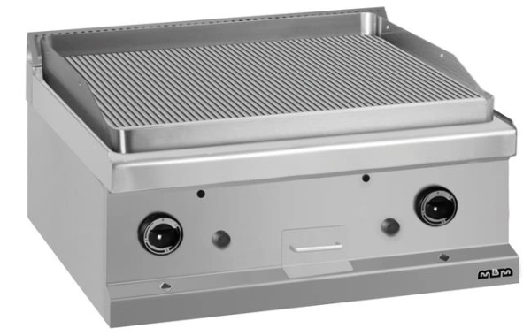 Płyta grillowa stołowa - gazowa, ryflowana linia 700 Hendi MG7GFT777R