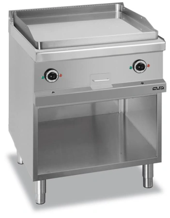 Płyta grillowa na podstawie z trzech stron zamknietej - elektryczna, gładka, chromowana gładka linia 700 Hendi MG7EFTA777LC