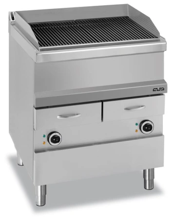 Grill wodny na podstawie z szufladą na wodę, elektryczny, linia 700 Hendi MG7AQE777