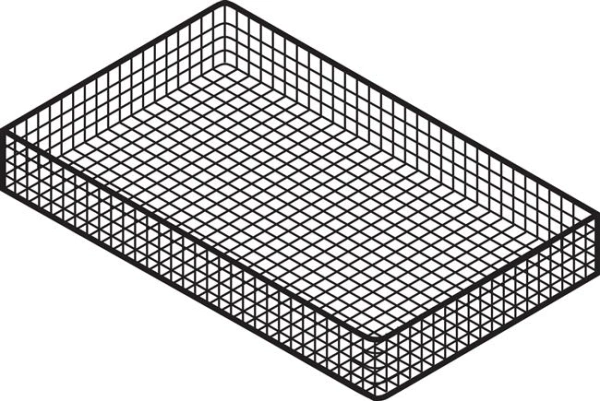 Akcesoria GN 1/1 530 x 325 mm ruszt do mięs i ryb Hendi GC113