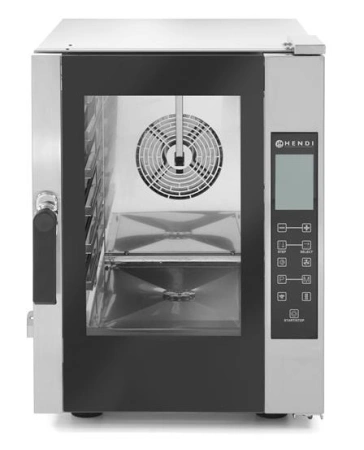 PIEC KONWEKCYJNO-PAROWY KOMPAKTOWY TOUCH CONTROL 6x GN 1/1, ELEKTRYCZNY | Hendi 224793