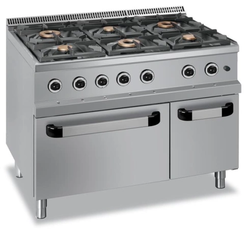 Kuchnia gazowa z piekarnikiem gazowym - 34,5 kW