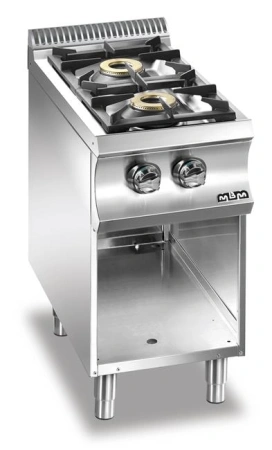 KUCHNIA GAZOWA NA PODSTAWIE Z TRZECH STRON ZAMKNIĘTEJ O ZWIĘKSZONEJ MOCY 2- palnikowa Hendi G2SA77P