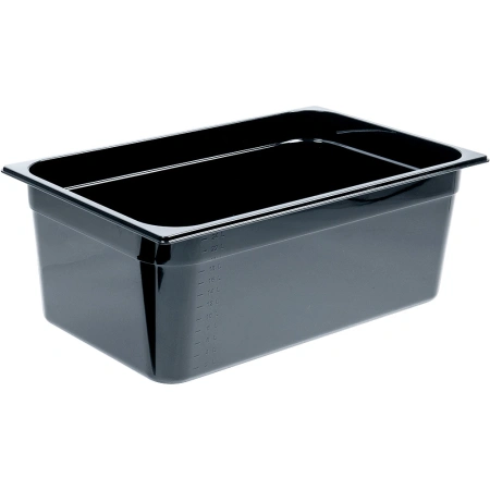 Pojemnik GN 1/1 200 czarny poliwęglan