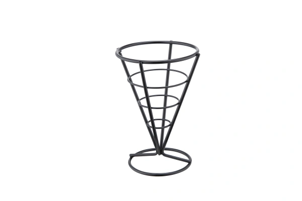 Stojak na frytki czarny