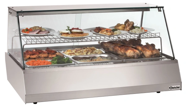 Witryna grzewcza 3/1GN - szyba prosta