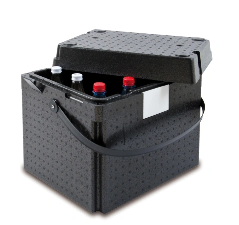 Pojemnik termoizolacyjny, czarny z uchwytem, V 31 l