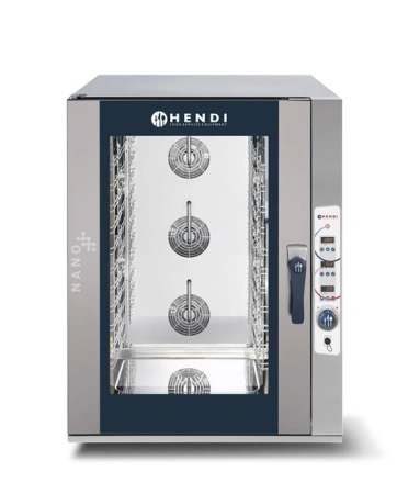 Piec konwekcyjno-parowy Hendi Nano - elektryczny, sterowanie elektroniczne 7x GN 1/1 | Hendi 223109