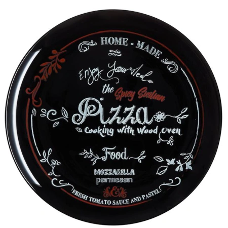 Talerz do pizzy czarny Friend’s Time [1szt.] | Hendi N2176