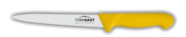 Nóż do filetowania - giętki 16 cm żółty - TOM-GAST