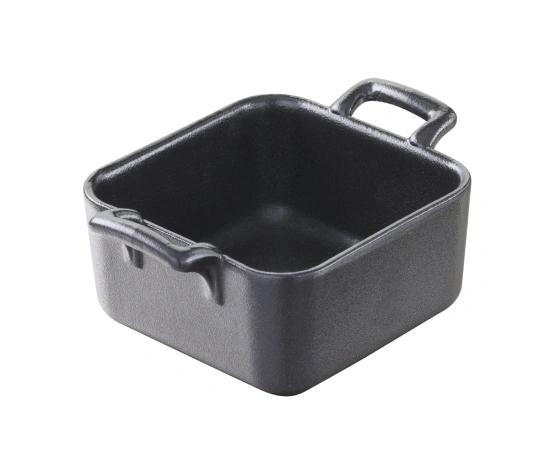 Mini naczynie kwadratowe 7 x 7 cm BELLE CUISINE NOIR - REVOL