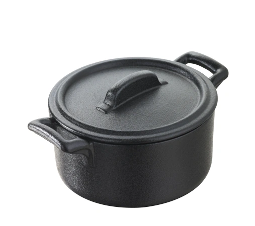 Garnuszek z pokrywą 200 ml BELLE CUISINE NOIR - REVOL