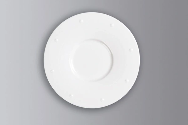 Talerz okrągły Queen 31 cm WHITE GOLD - RAK PORCELAIN