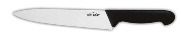 Nóż kuchenny, wąski 20 cm czarny - TOM-GAST