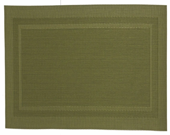 Placemat 45x30 cm pvc/pet green anice big rectangl