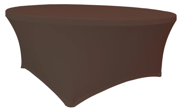Pokrowiec na stół okrągły śr. 180,3 cm czekolada - VERLO
