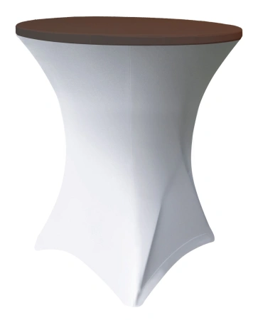 Top na stół koktajlowy 80 cm czekoladowy - VERLO