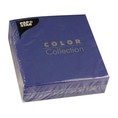 Serwetki COLOR COLLECTION kolor ciemny niebieski
