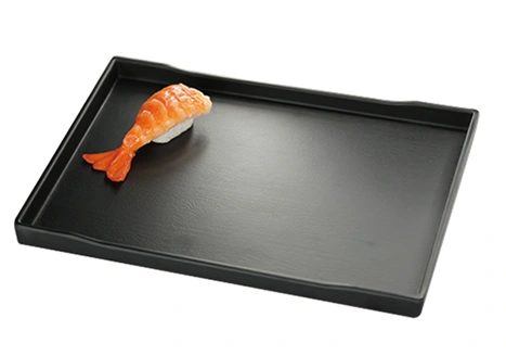 Taca ZEN z melaminy 38,1 x 28,8 x 2,5 cm czarna - VERLO