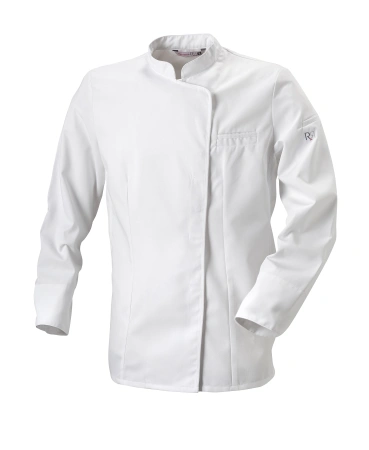 Kitel biały, biała lamówka, długi rękaw rozmiar XXL EXPRESSION - ROBUR