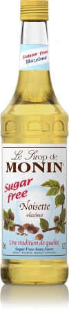 HAZELNUT SUGAR FREE Syrop orzech bez cukru 0,7 l - MONIN