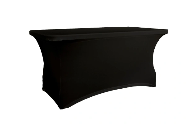 Pokrowiec na stół prostokątny dł. 152,4 cm czarny - VERLO