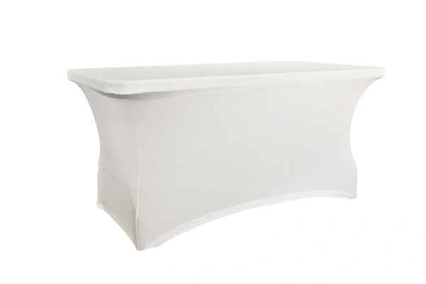 Pokrowiec na stół prostokątny dł. 182,9 cm biały - VERLO