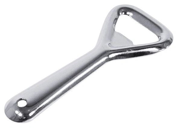 Otwieracz do butelek chromowany 10 cm - BAREQ