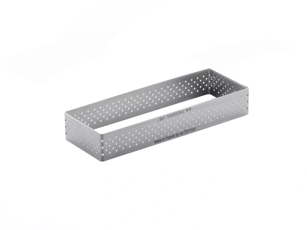 Rant prostokątny perforowany 25 x 8 cm - DE BUYER