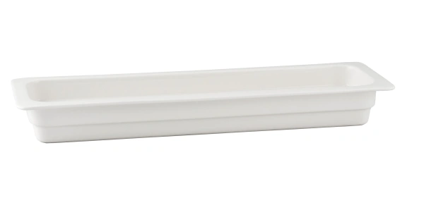 Pojemnik GN 2/4 h-6,5 cm z porcelany biały - RAK PORCELAIN