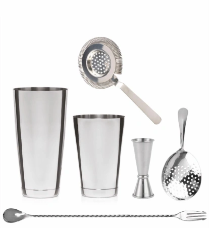 Set barmański stalowy BAREQ