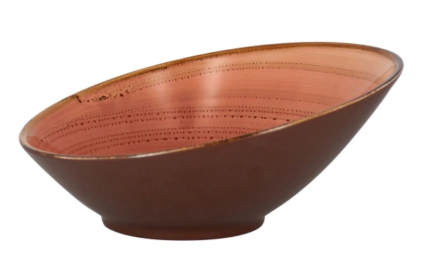 Misa skośna 22 cm czerwona TWIRL ? RAK PORCELAIN