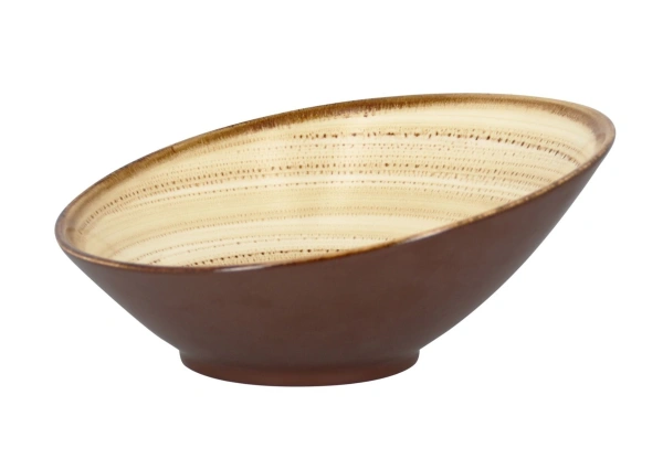 Misa skośna 22 cm beżowa TWIRL ? RAK PORCELAIN