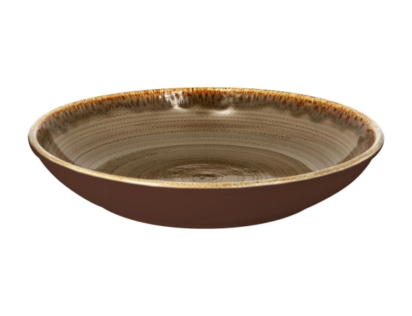 Talerz głęboki 30 cm brązowy TWIRL ? RAK PORCELAIN