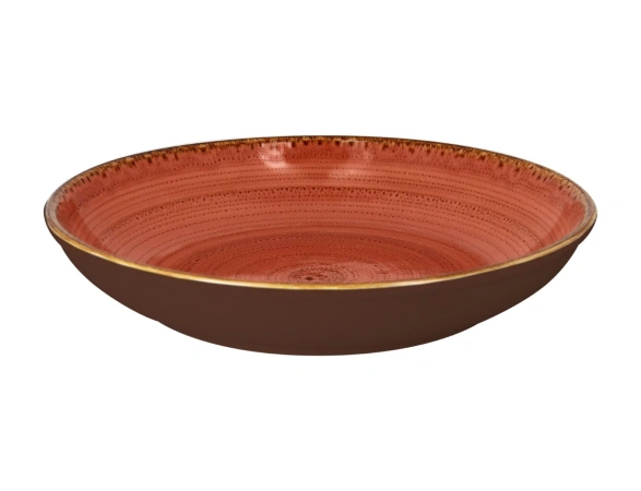 Talerz głęboki 30 cm czerwony TWIRL ? RAK PORCELAIN