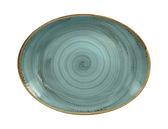 Talerz owalny 36x27 cm morski TWIRL ? RAK PORCELAIN