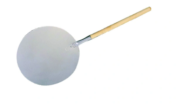 Łopata do pizzy okrągła - aluminiowa z drewnianym uchwytem dł.57 cm