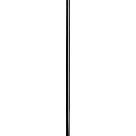 Słomka do napojów, prosta, stalowa, czarna, 50 sztuk, L 215 mm