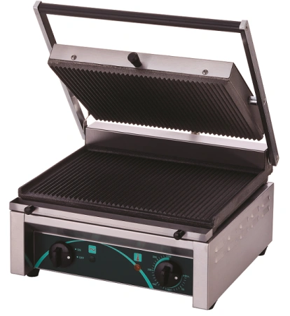 Grill elektryczny kontaktowy panini 2 płyty ryflowane