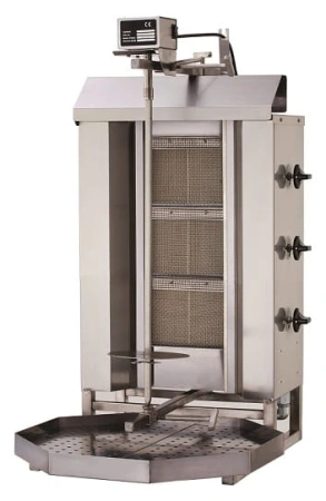 Gyros opiekacz gazowy do kebaba 3 palniki wsad na 40 kg